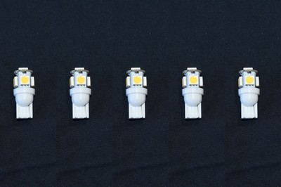 5 Warm White 8V Wedge Lamp LED Light Bulbs for Zenith MC7051 MC7041 MC7031