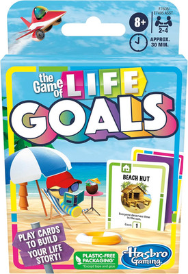 Hasbro Gaming the Game of Life Goals Card & Quick-Playing Family Game, 2-4 Playe
