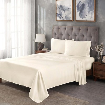 Superior Modal from Beechwood 300 Thread Bed Sheet Set, 1 Elastic Deep Pocket