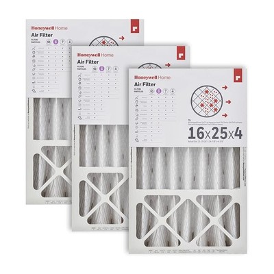 Honeywell Home 16x25x4 MERV 8, AC Furnace Air Filter, 3 PACK (CF408F1625-3PKAM--