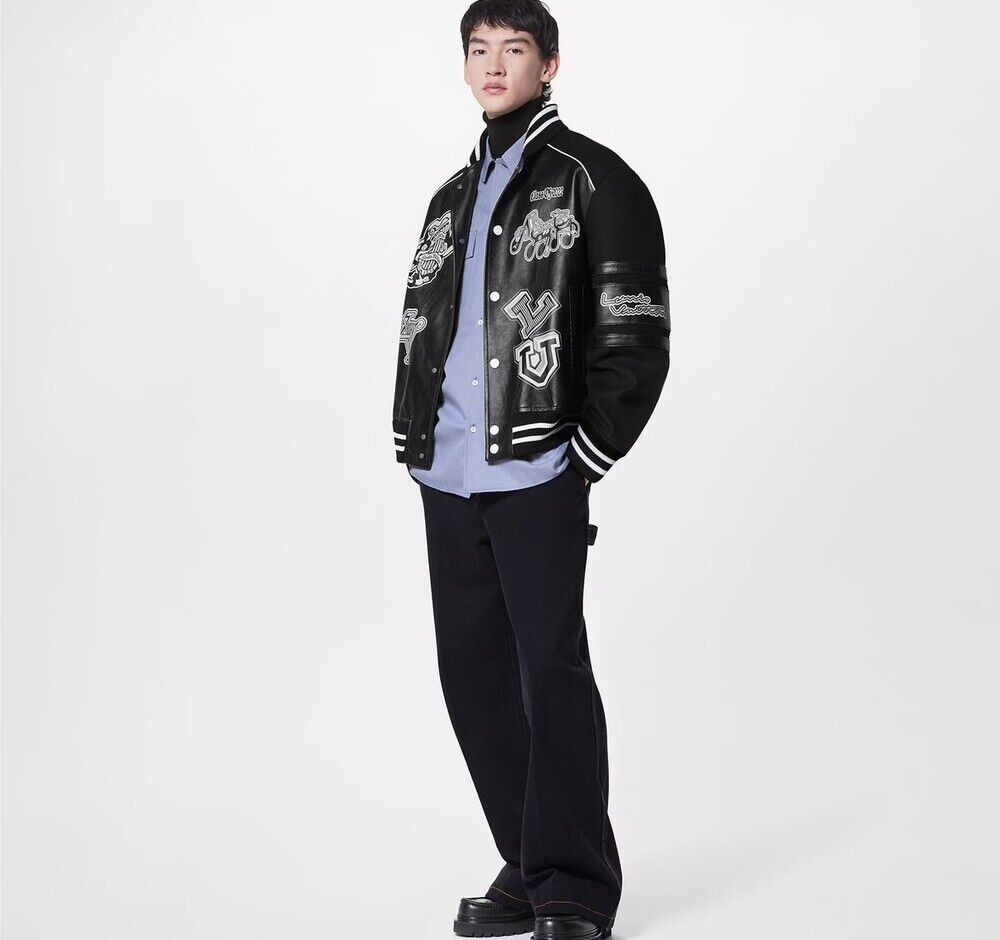 Louis Vuitton Varsity Multi-Patch Bomber Jacket 1… - image 9