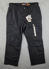 5.11 Tactical Fast-Tac Cargo Pants Mens 40x30 Black Ripstop Regular Fit NWT