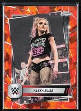 2025 Topps Wrestling Chrome Sapphire WWE Alexa Bliss Orange /25 #107