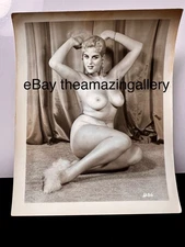 Vintage Barbara Pauline 1950's Girlie PIN UP Photo Risque B&W Original Nude #270
