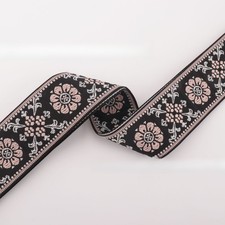 Wide Vintage Jacquard Adjustable Guitar Strap Webbing Belt for Acoustic Electric