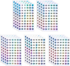 20 Sheets Number Stickers Numbers 1-300 , Self Adhesive Label Laser Stickers...