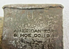 Vintage 1944 Military WWII U.S. ARMY Hand Axe Hatchet American Fork & Hoe Co.