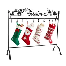Christmas Stocking Holder Stand, 3FT Classic Freestanding Stockings Holder Ra...