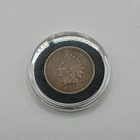 1863 INDIAN HEAD PENNY CENT BROWN US MINT IN COIN CAPSULE
