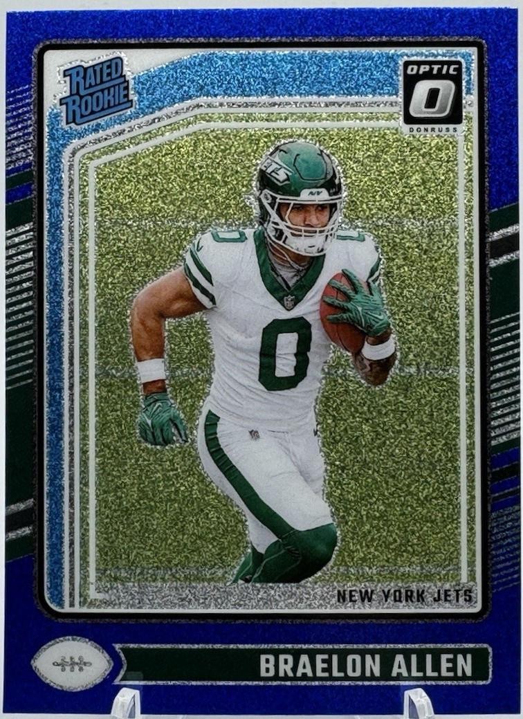 2024 Panini Donruss Optic - Blue Glitter Braelon Allen #211 (RC)