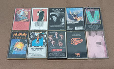 80's Pop  Rock 10 Cassette Tape Lot Def Leppard Loverboy Supertramp