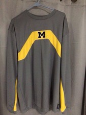 UNIVERSITY OF MICHIGAN WOLVERINES VINTAGE NIKE BASKETBALL SHOOTING SHIRT XL