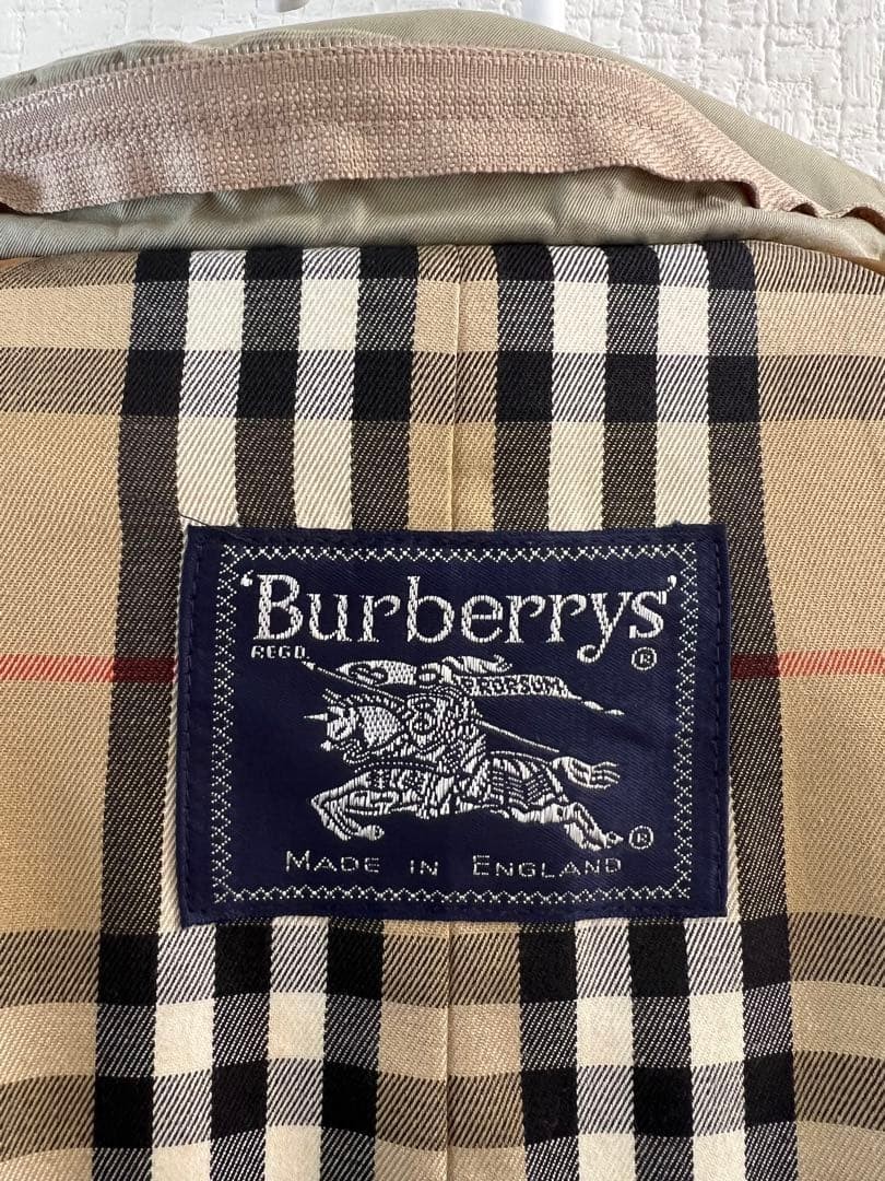 Burberry Trench Coat Iridescent Vintage 1990 L Used From Japan image 7