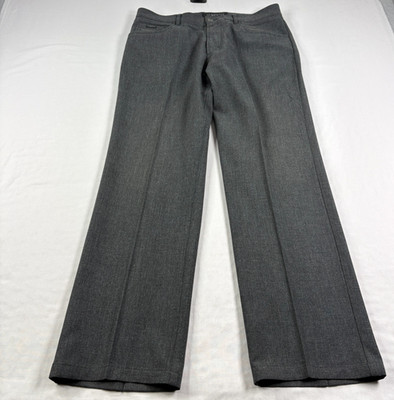 Alberto Pants Mens Size 50 (34x32) Gray Ceramica Chino Stretch Golf Casual