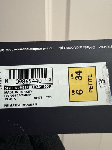 Schwarzer Damenrock Größe 6 Petite von M&S Collection neu mit Etikett - Bild 7 von 7