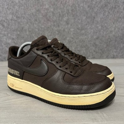 Nike Air Force 1 Low GTX Baroque Men's Sz 9 Brown Gore-Tex Sneakers CT2858-201