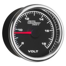 Glowshift 18v Voltmeter Voltage Volt Battery Racing Gauge Kit 2-58 65mm