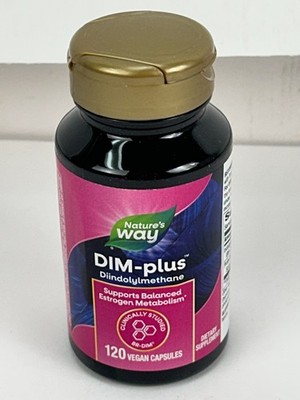 Natures Way DIM-PLUS Estrogen Metabolism 120 Vegan Capsules NEW 10/31/26