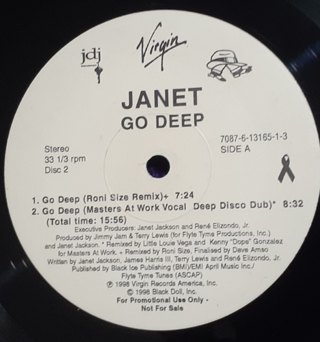 Janet Go Deep Vinyl Record Single - Picture 5 of 6