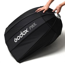 Godox P90L 90cm Parabolic Softbox   Used 3  4 Times, Free Grid Included