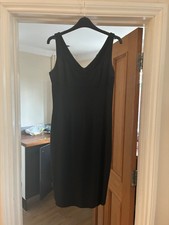 Women's Ladies black D&G dress party work formal pencil dress knee length summer