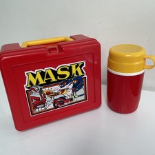 Vintage M.A.S.K Lunch Box and Thermos Bluebird 1981/85 Retro Mask NEW PRISTINE