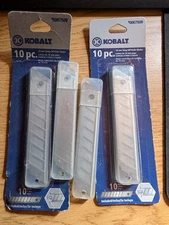 (40) KOBALT Snap Off 18mm 4" Cutter Retractable Utility Knife Replacement Blades