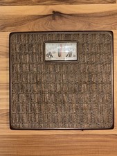 Vintage 70's MCM Boho Counselor Wicker/Rattan Bathroom Floor Scale