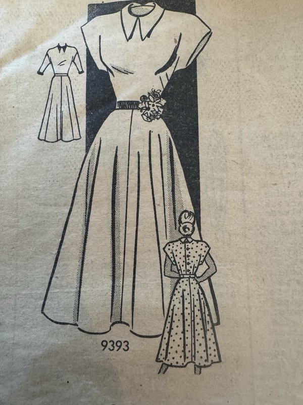 1950s Vintage Sewing Pattern Marian Martin 9393 Sun Dress Size 12