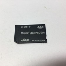 sony memory stick pro duo 4gb Card.