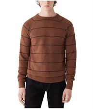 Frank & Oak Mens Stripe Crew Neck Pullover Sweater