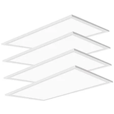 LifSunLit 2x4 LED Flat Panel Light Drop Ceiling 7800 Lumens,5000K Commercial ...