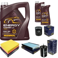 SCT Inspektionspaket 6L Mannol Energy Combi LL 5W-30 FüR Audi A6 2.4 2.8