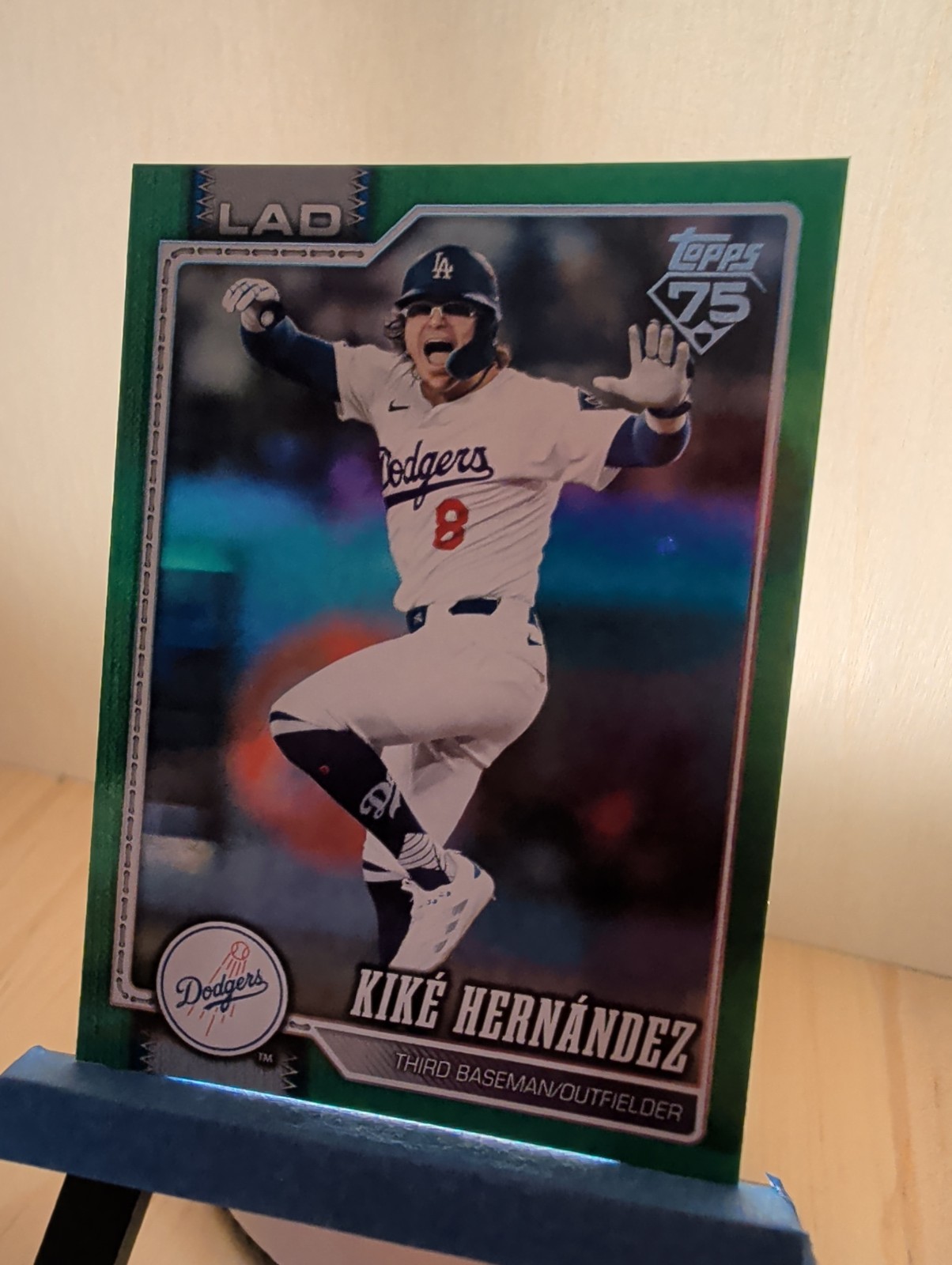 Kike Hernandez [Green Rainbow Foil 65/99] #571 ** 2026 Topps Series 2 