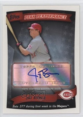 2010 Topps Peak Performance Auto Jay Bruce #PPA-JB Auto yc0