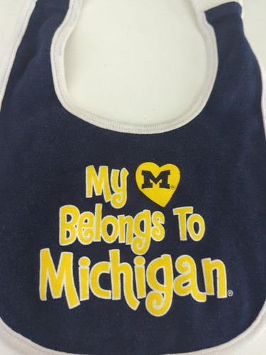 Bib for Baby  -  University of Michigan 'My Heart Belongs to Michigan' - Afbeelding 3 van 3