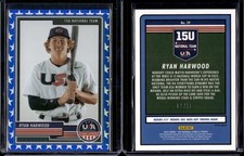 2023 Panini Stars & Stripes USA Baseball Blue Ryan Harwood /75