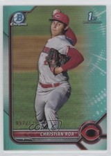 2022 Bowman Chrome Prospects Aqua Refractor 52/125 Christian Roa #BCP-130 0hw6