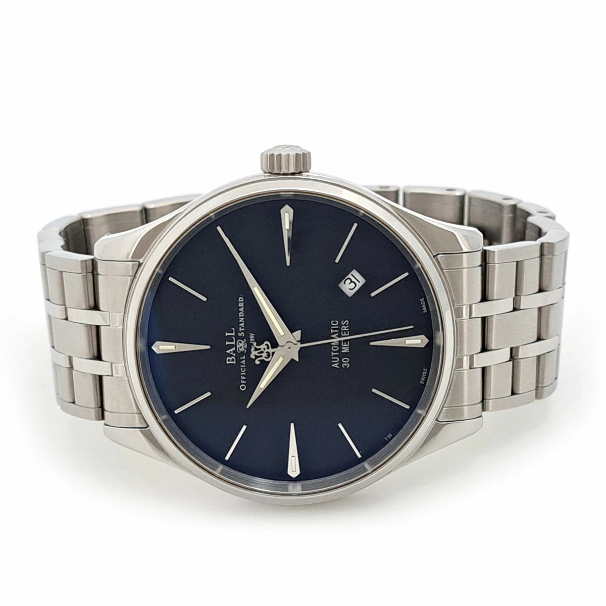 BALL WATCH Trainmaster NM3080D Automatic Stainles… - image 2