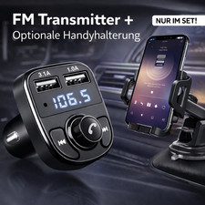FM Transmitter Bluetooth 5.0 Auto Radio Musik KFZ Ladegerät Zigarettenanzünder