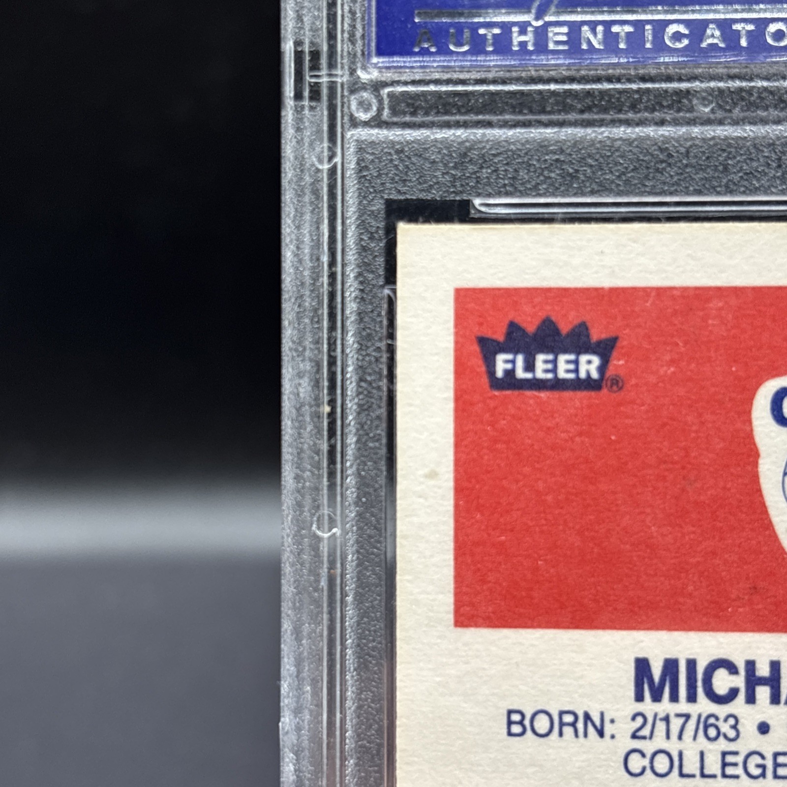 1986-87 Fleer - Michael Jordan #57 (RC) PSA 7 view 8