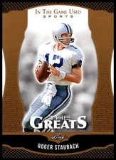 2024 Roger Staubach Leaf in the Game Used Sports #TG-37 Dallas Cowboys