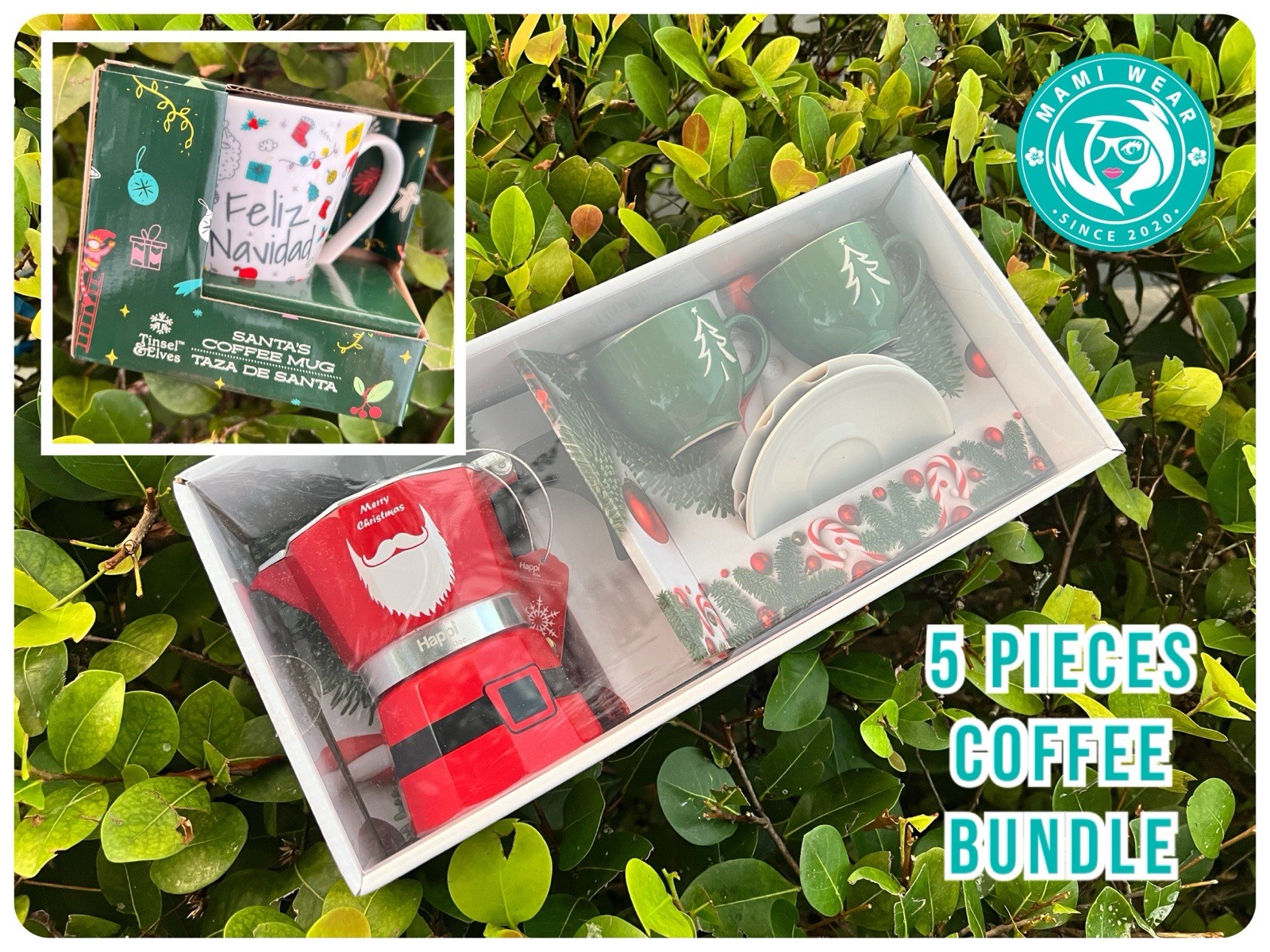 + Cups, Saucers & Mug 6 Pieces Navidad