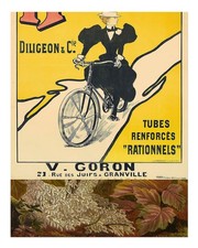 Vintage Fahrrad Werbung Poster Wandbild - klassischer Stil Wohndeko