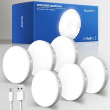 Homelist Motion Sensor Lights Indoor 6 Pack Wireless LED Rechargeable