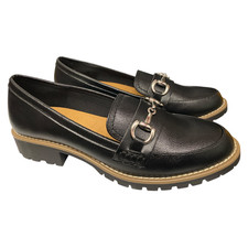 DV Dolce Vita Women's Cedar Slip-On Loafer with Memory Foam Insole Black, 7 
