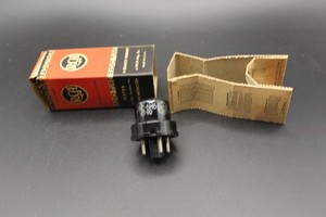 RCA JRC 6H6 VT-90 Vacuum Tube Tested Good w/ Original U.S. Navy Box WWII
