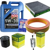 Inspektionspaket 5L Liqui Moly Longtime 5W-30 FüR VW Lupo 1.0 Polo 1.4 60 Seat