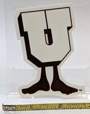 Sticker vintage boutique baskets marron U-Man UNDFTD invaincu début années 2000
