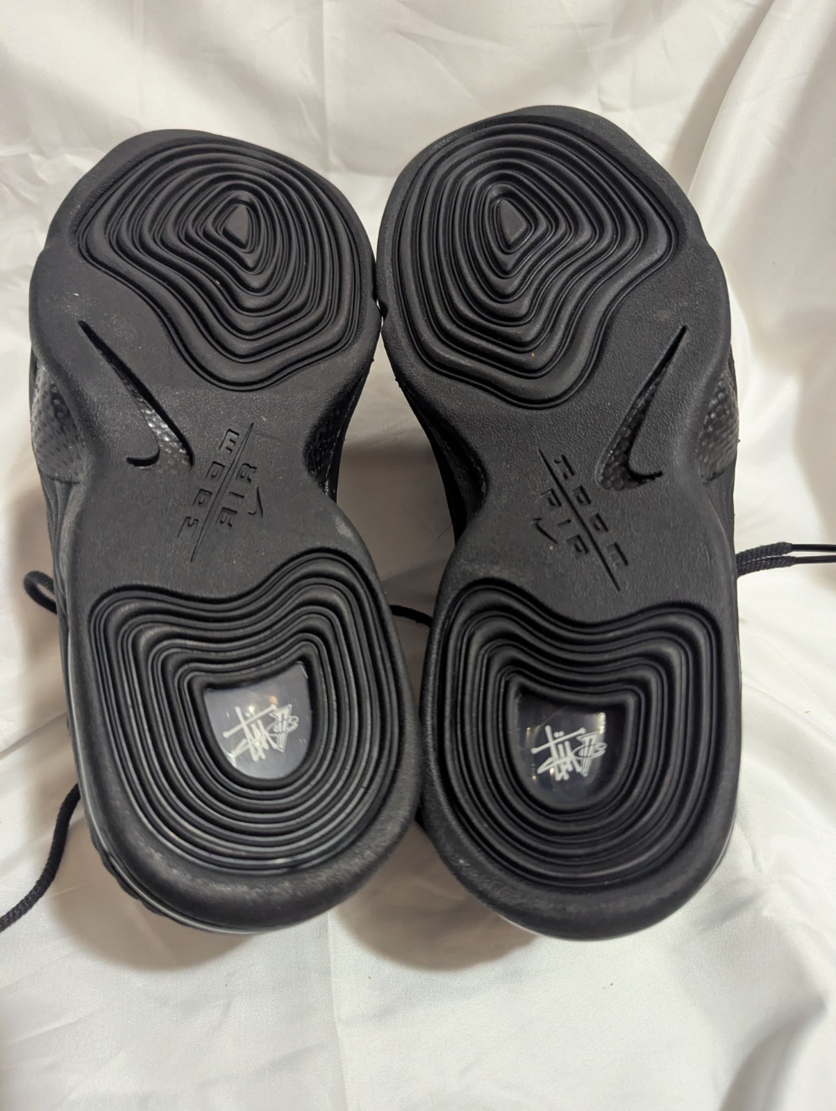 Nike Air Penny 2 Stussy Triple Black Mens Size 7.5 Casual Sneakers Shoes NEW ☑️ thumbnail 5